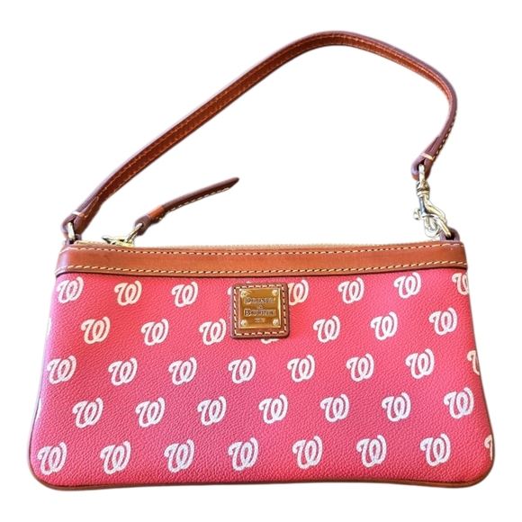 Dooney & Bourke Washington Nationals MLB Baseball Red White  Wristlet - Picture 1 of 12